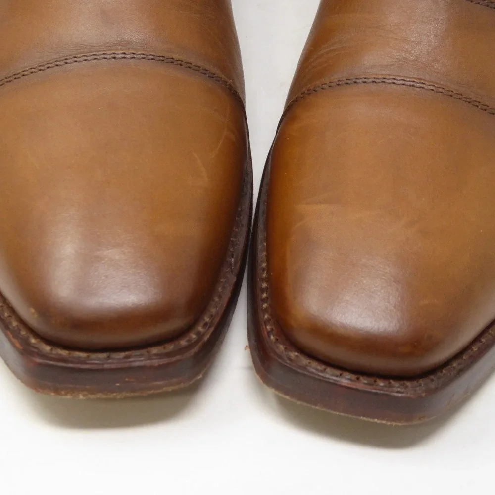 Thursday Mens Executive Oxford Shoes Brown Leather Cap Toe 11